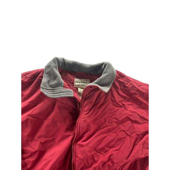 L.L Bean Red Full Zip-Up Winter Jacket Coat Men's Size XXL Tall - Picture 4 of 7